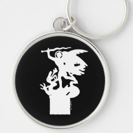 Heilige Michaël en draak (in het wit) Sleutelhanger