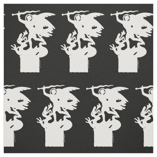 Heilige Michaël en draak (in het wit) Stof (Swatch)