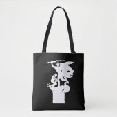 Heilige Michaël en draak (in het wit) Tote Bag (Voorkant)