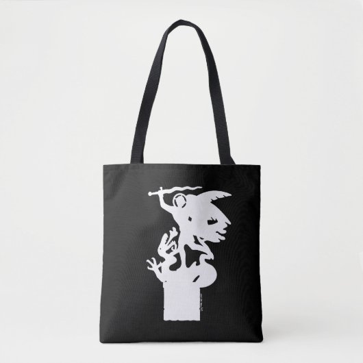 Heilige Michaël en draak (in het wit) Tote Bag (Voorkant)