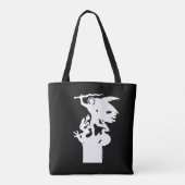 Heilige Michaël en draak (in het wit) Tote Bag (Achterkant)