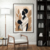 Heilige Moeder – Afrikaanse Moederschap Omarmend Poster