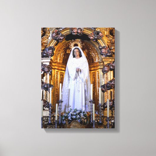 Heilige Moeder Mary Canvas Afdruk (Voorkant)