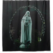 Heilige Moeder Mary en Baby Jesus Christelijk Douchegordijn (Voorkant)