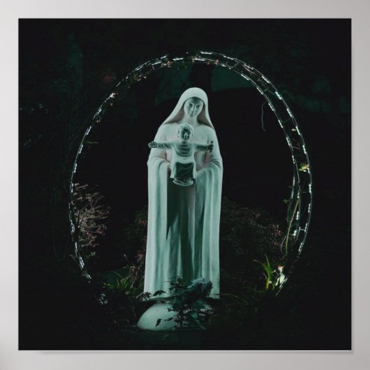 Heilige Moeder Mary en Baby Jesus Christelijk Poster (Voorkant)