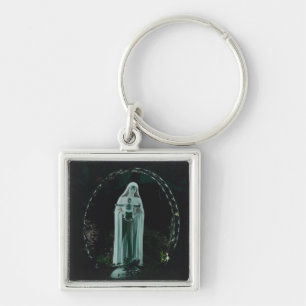 Heilige Moeder Mary en Baby Jesus Christelijk Sleutelhanger