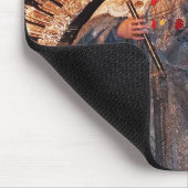 Heilige Moeder Mary en baby Jesus Muismat (Hoek)