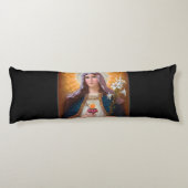 Heilige Moeder Mary Immaculate hart, St Mary, kath Lichaamskussen (Achterkant)