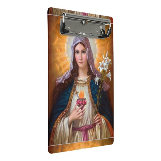 Heilige Moeder Mary Immaculate hart, St Mary, kath Mini Klembord (Schuin)