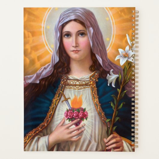 Heilige Moeder Mary Immaculate hart, St Mary, kath Planner (Achterkant)