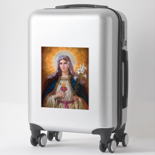 Heilige Moeder Mary Immaculate hart, St Mary, kath Sticker (Koffer)