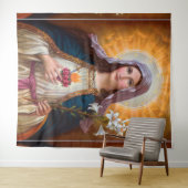 Heilige Moeder Mary Immaculate hart, St Mary, kath Wandkleed (In Situ (horizontaal))