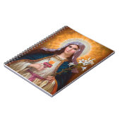 Heilige moeder Mary Immaculate Heart, katholieke g Notitieboek (Linkerzijde)