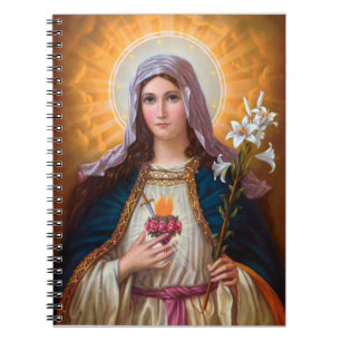 Heilige moeder Mary Immaculate Heart, katholieke g Notitieboek
