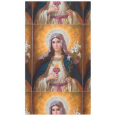 Heilige moeder Mary Immaculate Heart, katholieke g Tafelkleed (Voorkant)