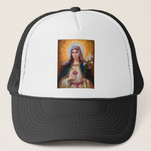 Heilige moeder Mary Immaculate Heart, katholieke g Trucker Pet