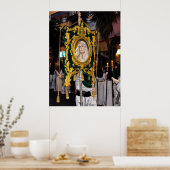 Heilige Moeder Mary, Palm Sunday, Marbella, Spanje Poster (Keuken)