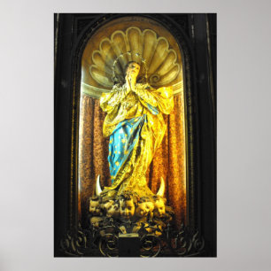 Heilige Moeder Mary, St. John's cokathedraal Poster
