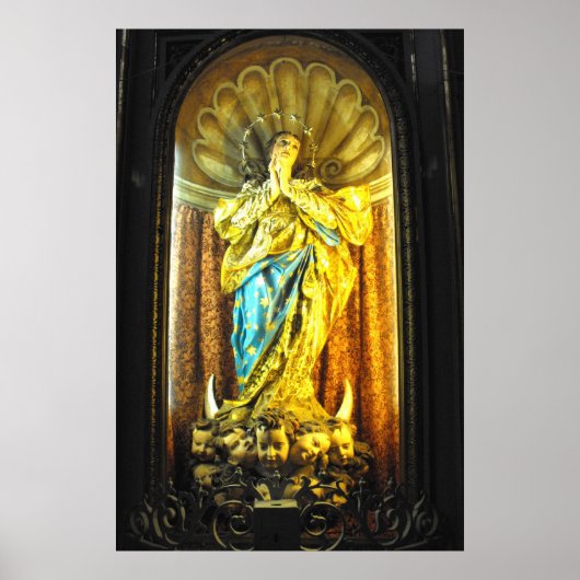 Heilige Moeder Mary, St. John's cokathedraal Poster (Voorkant)