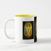 Heilige Moeder Mary Tweekleurige Koffiemok (Links)