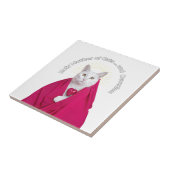 Heilige moeder van katten en devotie tegeltje (Zijkant)