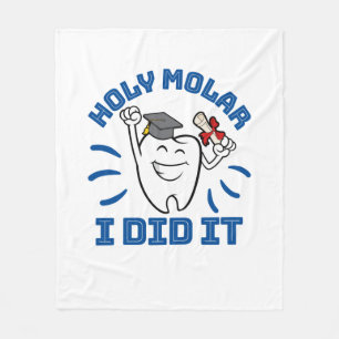 Heilige Molaar Ik Heb Het Gedaan Tandarts RDH Afst Fleece Deken