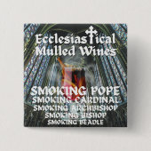 Heilige Moly, kerkelijke glühwein Vierkante Button 5,1 Cm (Voorkant)