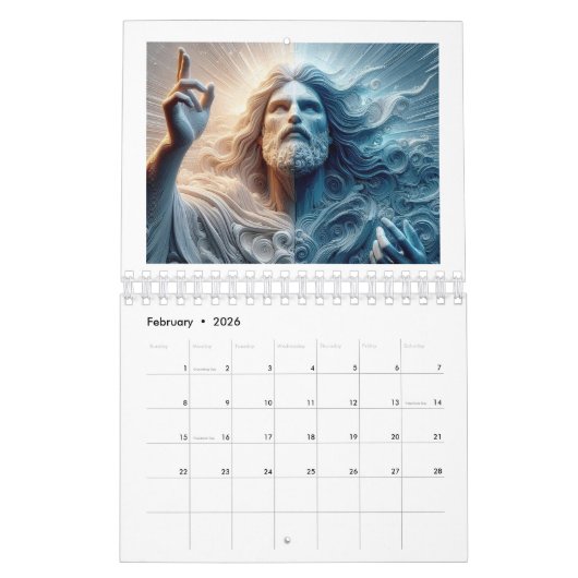 Heilige momenten: de portretten van Jezus kalender (Feb 2026)