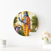 Heilige momenten: Ram Bhagwan wandklok met goddeli (Huis)