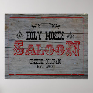 Heilige Moses Saloon Poster