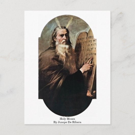 Heilige Mozes door Jusepe de Ribera Briefkaart (Voorkant)