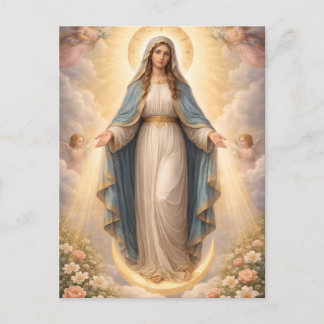 Heilige Mutter Gottes Göttliche Liebe & Schutz´11 Feestdagenkaart