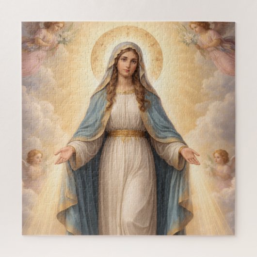 Heilige Mutter Gottes Göttliche Liebe & Schutz´11 Legpuzzel (Verticaal)