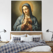 Heilige Mutter Gottes – Göttliche Liebe & Schutz´2 Canvas Afdruk (Insitu (Slaapkamer))