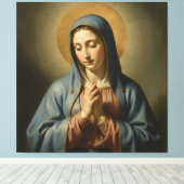 Heilige Mutter Gottes – Göttliche Liebe & Schutz´2 Canvas Afdruk (Insitu (Houten vloer))