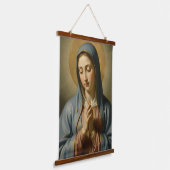 Heilige Mutter Gottes – Göttliche Liebe & Schutz´2 Hangend Wandkleed (Gebogen)