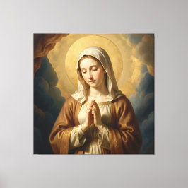 Heilige Mutter Gottes – Göttliche Liebe & Schutz´3 Canvas Afdruk
