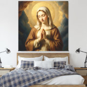 Heilige Mutter Gottes – Göttliche Liebe & Schutz´3 Canvas Afdruk (Insitu (Slaapkamer))