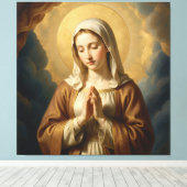 Heilige Mutter Gottes – Göttliche Liebe & Schutz´3 Canvas Afdruk (Insitu (Houten vloer))
