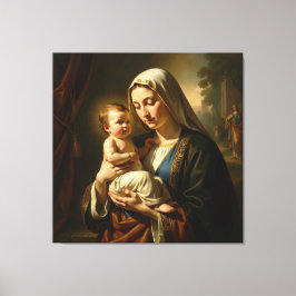 Heilige Mutter Gottes – Göttliche Liebe & Schutz´5 Canvas Afdruk