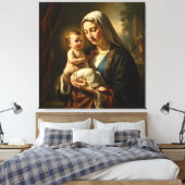 Heilige Mutter Gottes – Göttliche Liebe & Schutz´5 Canvas Afdruk (Insitu (Slaapkamer))