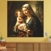 Heilige Mutter Gottes – Göttliche Liebe & Schutz´5 Canvas Afdruk (Insitu (Woonkamer))