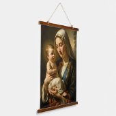 Heilige Mutter Gottes – Göttliche Liebe & Schutz´5 Hangend Wandkleed (Gebogen)