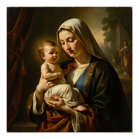 Heilige Mutter Gottes – Göttliche Liebe & Schutz´5 Perfect Poster (Voorkant)