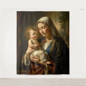 Heilige Mutter Gottes – Göttliche Liebe & Schutz´5 Wandkleed (Voorkant)