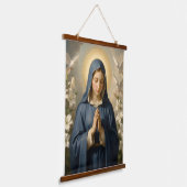 Heilige Mutter Gottes – Göttliche Liebe & Schutz´7 Hangend Wandkleed (Gebogen)
