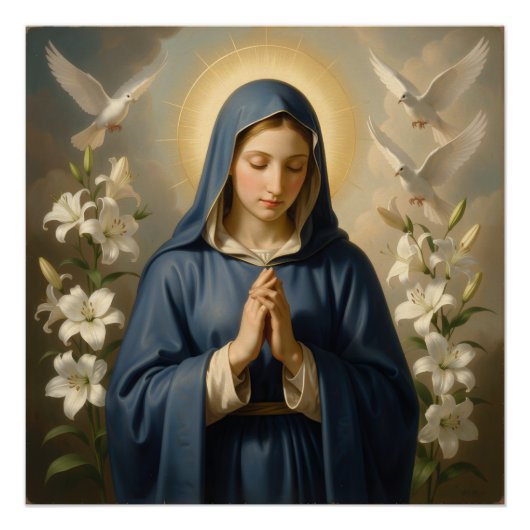 Heilige Mutter Gottes – Göttliche Liebe & Schutz´7 Perfect Poster (Voorkant)