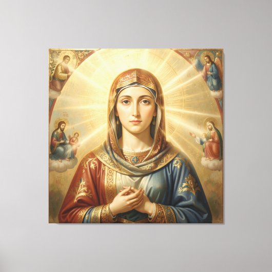 Heilige Mutter Gottes – Göttliche Liebe & Schutz´8 Canvas Afdruk (Voorkant)
