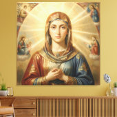 Heilige Mutter Gottes – Göttliche Liebe & Schutz´8 Canvas Afdruk (Insitu (Woonkamer))