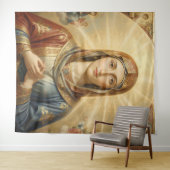 Heilige Mutter Gottes – Göttliche Liebe & Schutz´8 Wandkleed (In Situ (horizontaal))